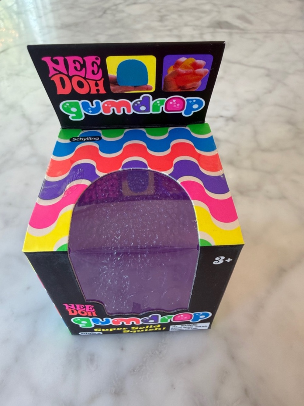 NWT Nee Doh Viral Gumdrop Super Squishy Toy - Purple